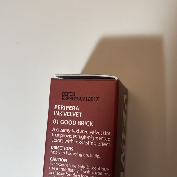 Peripera 01 Good Brick Ink The Velvet New in Box - Picture 5 of 6